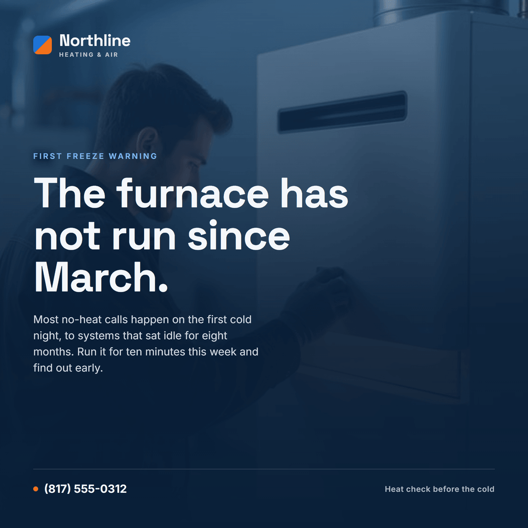 First Freeze post template for Northline Heating and Air