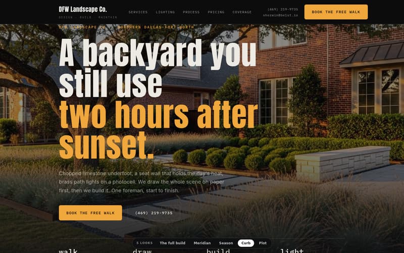 Curb, the Curb direction, on a desktop screen